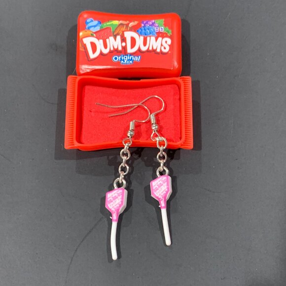 Dum Dums Candy Earrings - Mini Carrying Case Included - Picture 1 of 6